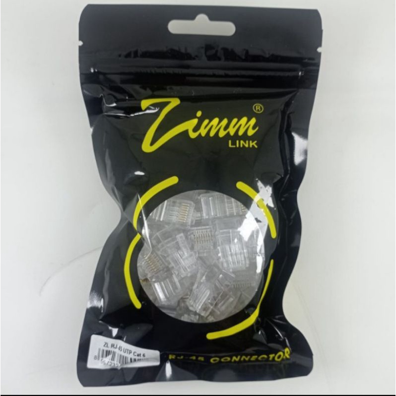 CONNECTOR RJ45 ZIMMLINK CAT 6 ANTI GAGAL