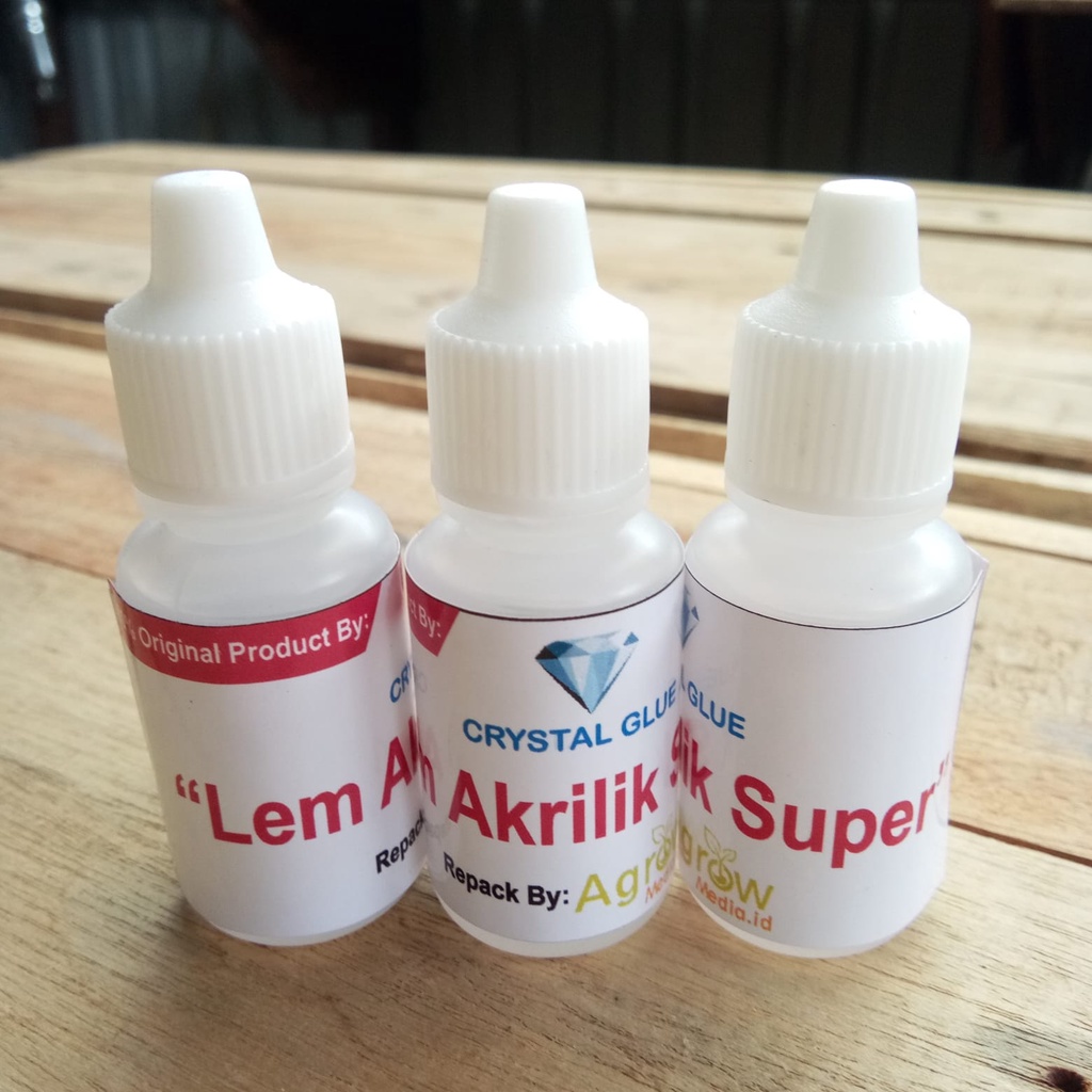 

Lem Akrilik Super 15ml Bonus Suntikan Pemakaian Acrylic Power Glue