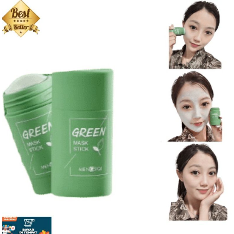 green mask stick/masker green tea/masker BPOM/masker wajah/masker MEIDIAN/masker terlaris