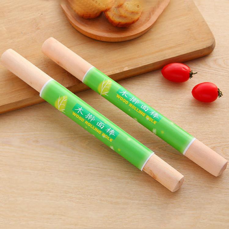 (BOW)Rolling Pin Penggiling Adonan Bahan Kayu Peralatan Dapur 1GH30