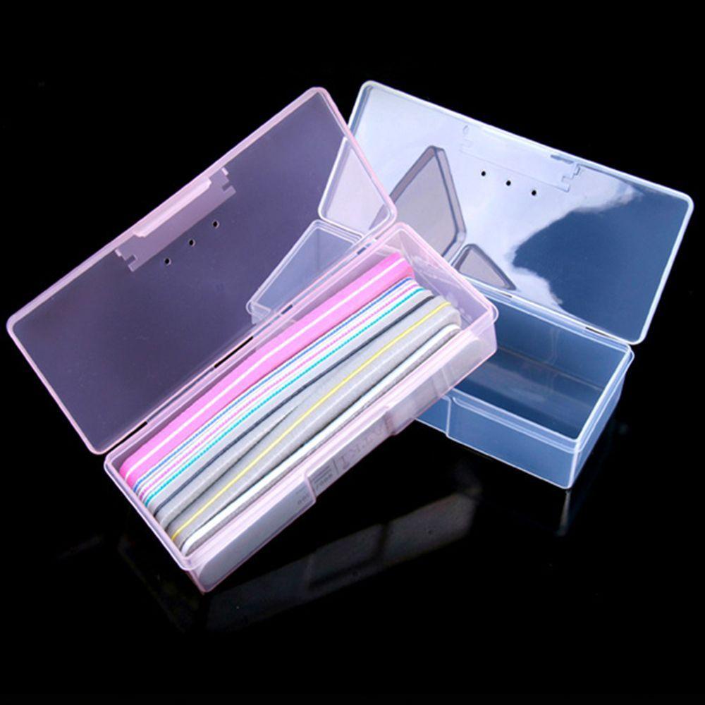 Agustina Tempat Penyimpanan Nail Art Wadah Kuas Poles Persegi Panjang Brush Pen Dotting Plastik Drawing Case Storage Box