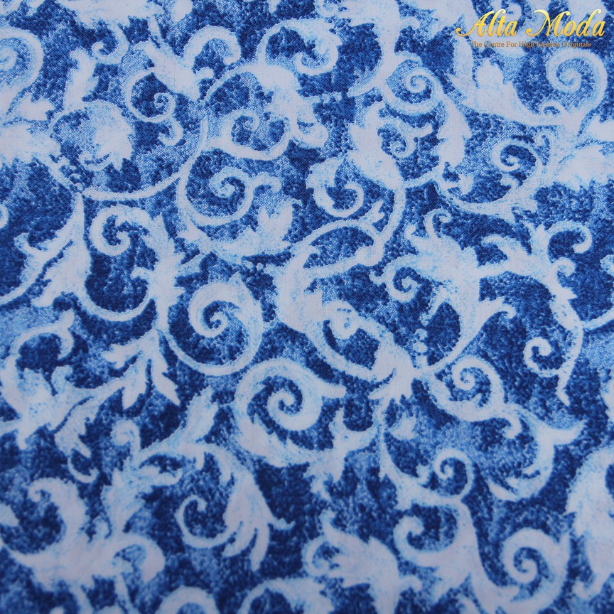 

Alta Moda Cotton Shirting Biru Tua Motif Batik Putih (1M)