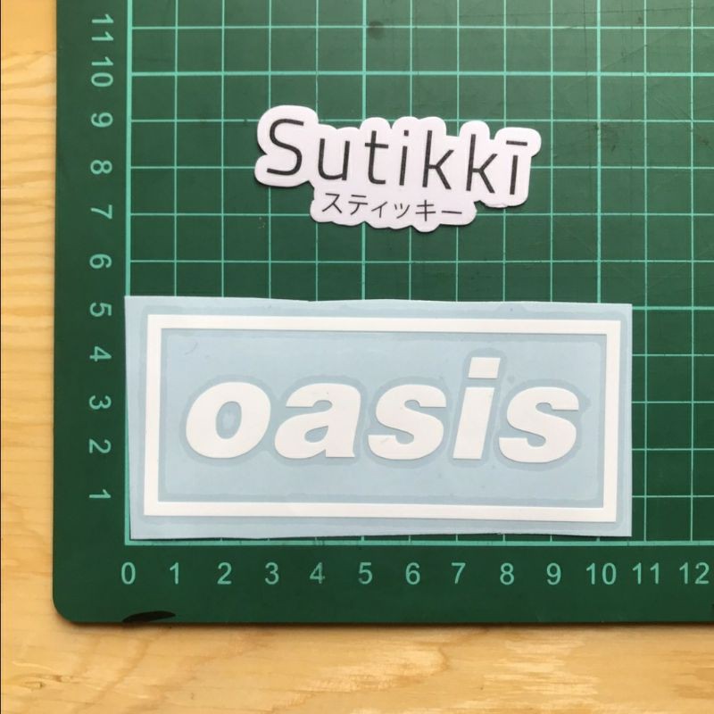Cutting Sticker Decal Logo Oasis Liam Noel Gallagher - Musik Band Britpop Stiker Nama Custom