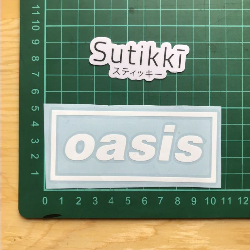 Cutting Sticker Decal Logo Oasis Liam Noel Gallagher - Musik Band Britpop Stiker Nama Custom