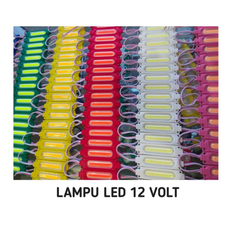 LAMPU LED STRIP COB 6818 6MATA 12VOLT WATERPROOF VARIASI KOLONG MOBIL MOTOR SUPER TERANG ANTI AIR | 