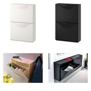  TRONES  Kabinet penyimpanan rak  sepatu  52x18x39 cm set isi 
