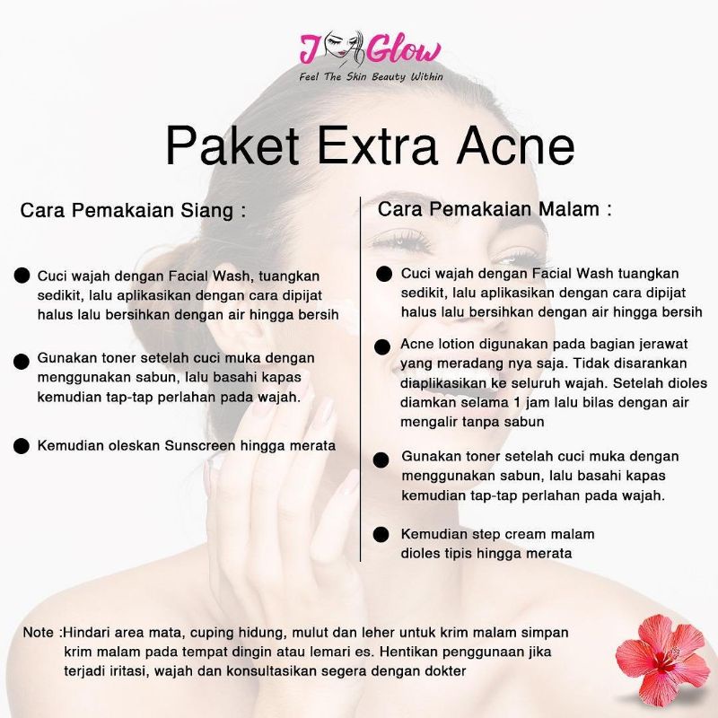 Jglow Skincare Paket Acne Sulfur Totol JNC 3 Klinik Dokter Farmasi Whitening Cream Skin glowing Pera