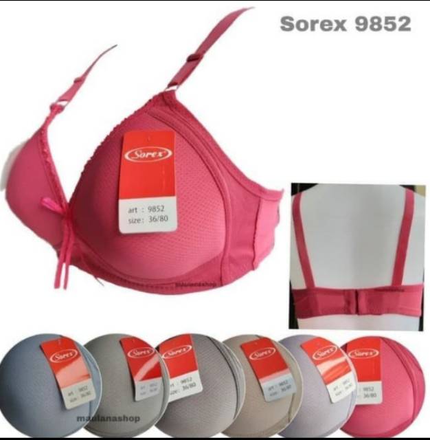 Bra Bh Sorex 9852 Extra Comfort tanpa kawat