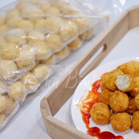 Chicken Nugget Balls 500Gr Roku Bento Frozen Homemade Nugget Ayam Bola Siap Goreng 1/2KG - Menu Lauk Bekal Praktis