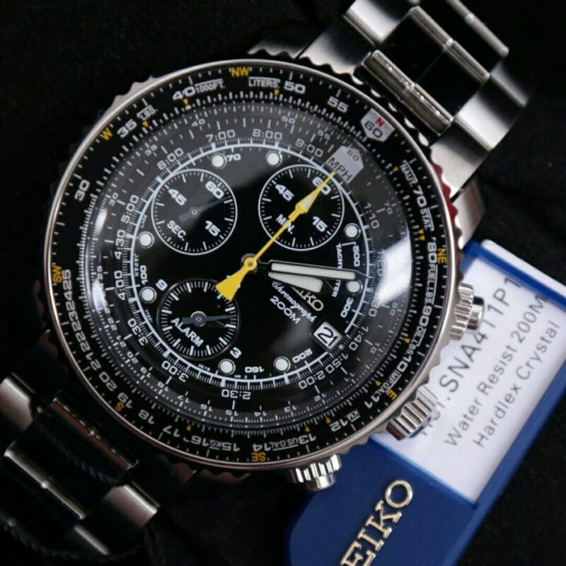 Jam Tangan Seiko Flightmaster SNA411P1 Original Seiko
