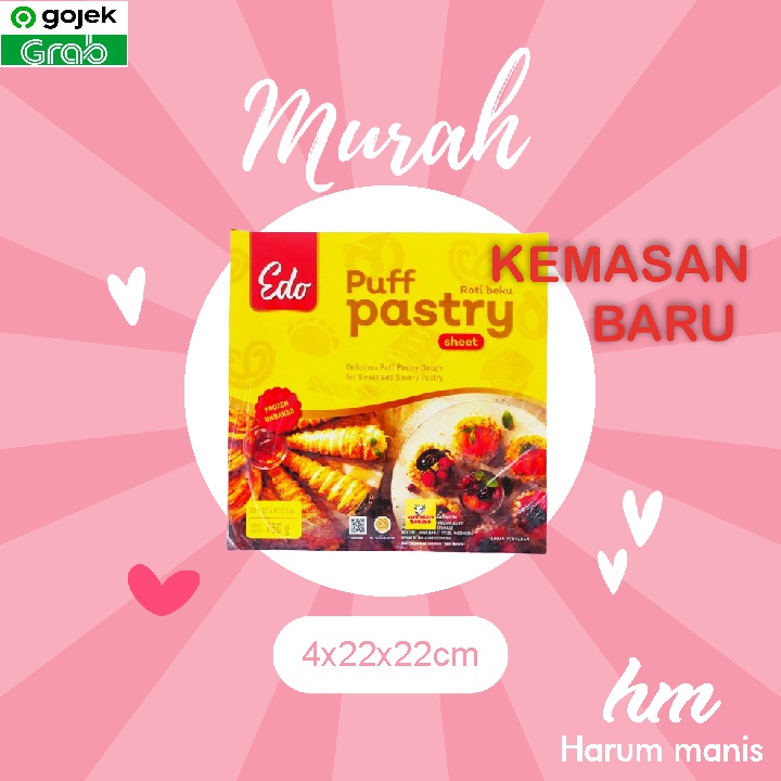 

Edo Puff Pastry Termurah Lembaran Adonan Pastri 750g