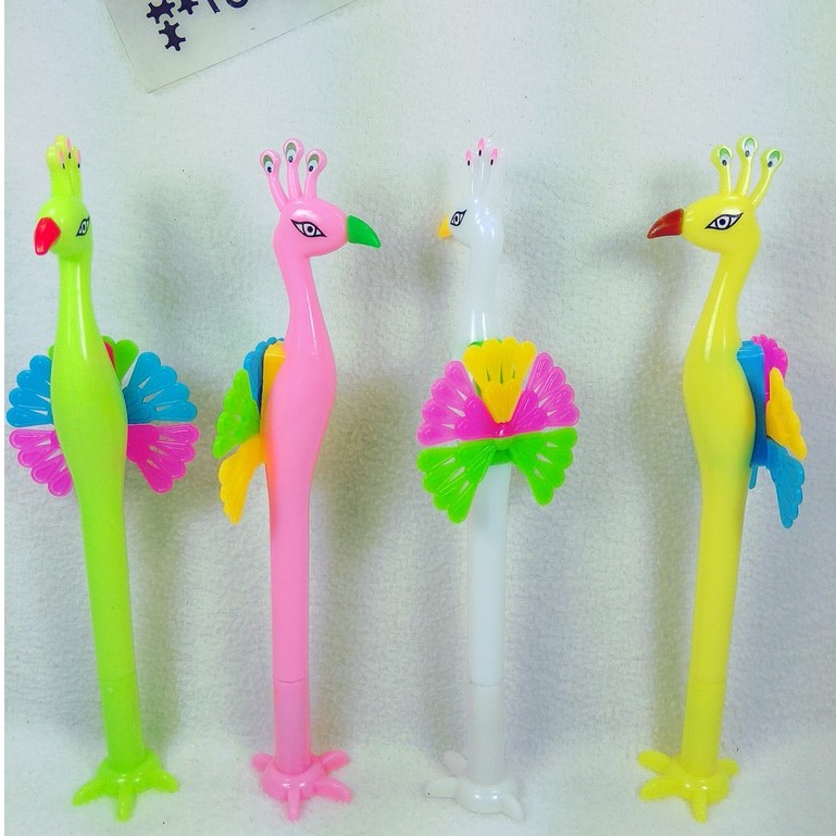 

Bolpen Gel Bentuk Merak 0860 isi 4 pcs