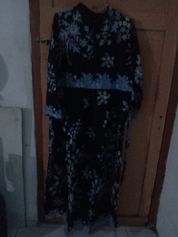 Gamis Batik (cod) Manggar Gamis Batik Pesta Model Terbaru 2020