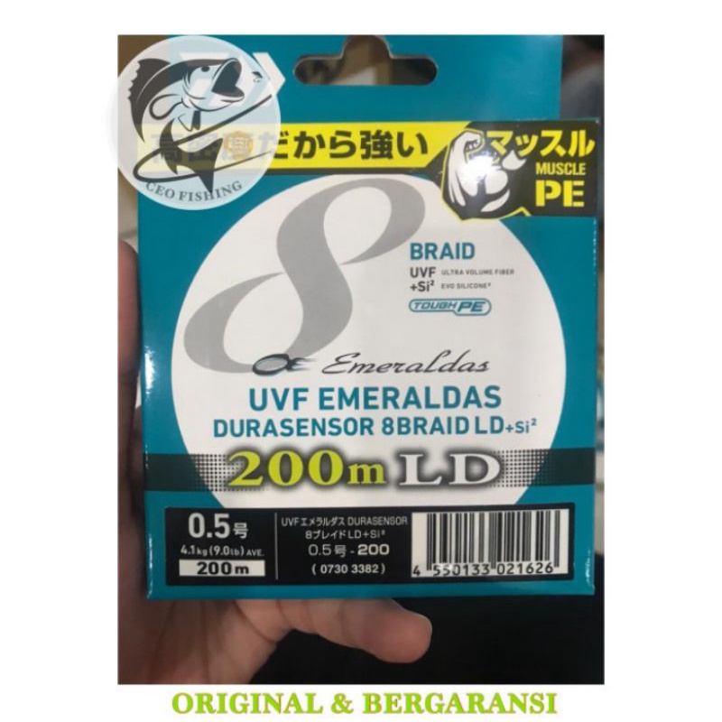 SENAR PE DAIWA EM UVF DURASENSOR X8LD+SI2 200M 0.5 | 0.6 | 0.8