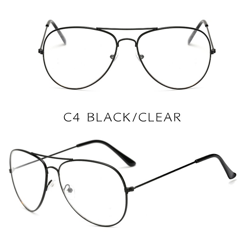 (YUZHU) Bayar di Tempat Classic Retro RB Pilot Kacamata Hitam Wanita/Pria Besi Frame Kacamata Sunglasses