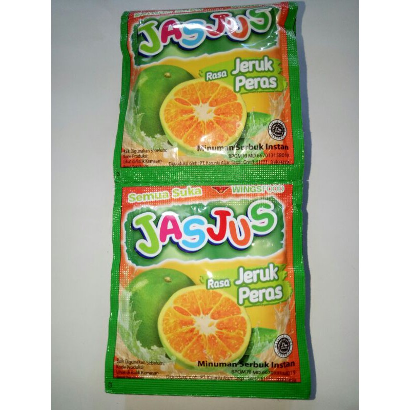 

Minuman jasjus rasa jeruk peras isi 10 pcs