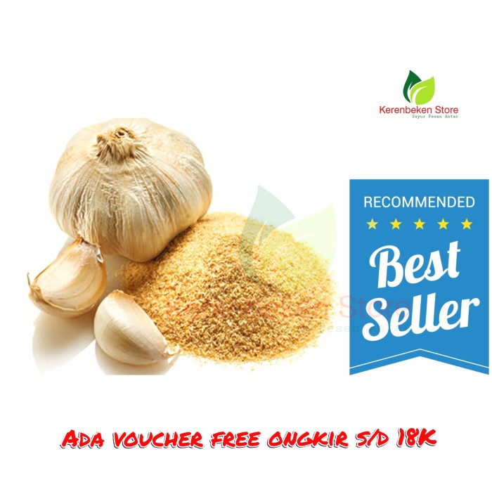 

Garlic powder - bawang putih bubuk murni repack ±25gr