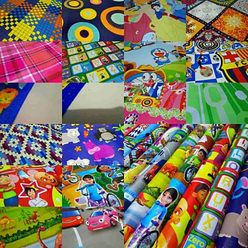 KARPET LANTAI ANIMASI / TIKAR KARAKTER / KARPET SPONS LIPAT