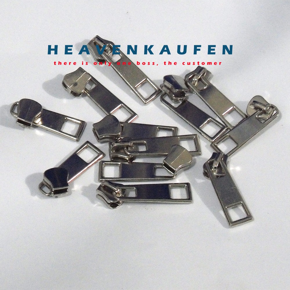 Kepala Resleting/Zipper Gigi Besi Nikel No. 5