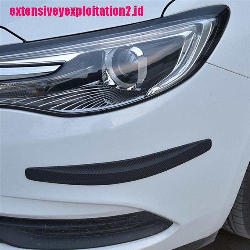 &lt; E2id &amp; &gt; 1 Pasang Karet Pelindung Bumper Mobil Motif Carbon Fiber