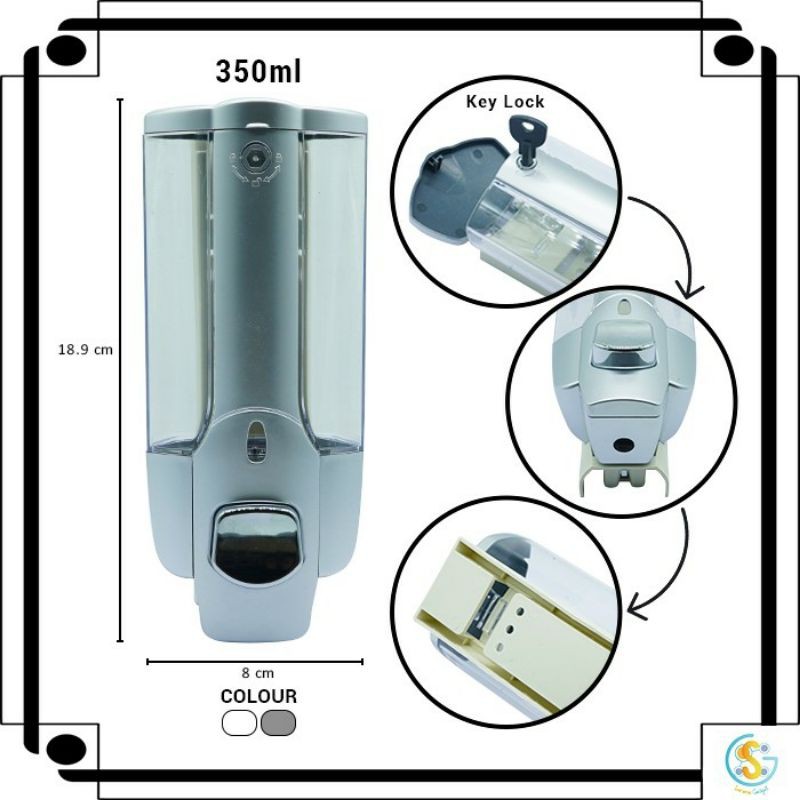 Tempat Sabun Cair dan Shampoo - Dispenser Sabun Cair Otomatis