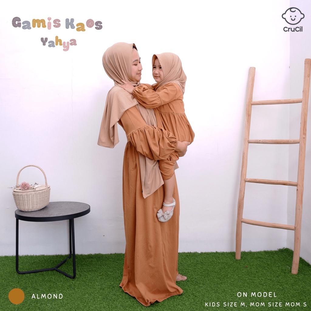 CruCil Factory Baju Gamis Kaos Yahya Busui (Size Mommy)