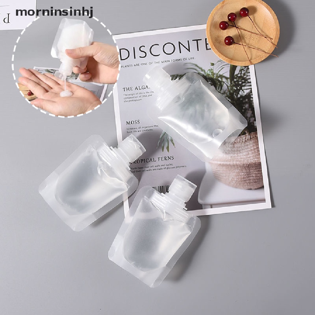 Mornin 5pcs Botol Dispenser Lotion / Kosmetik / Makeup Portable Untuk Travel