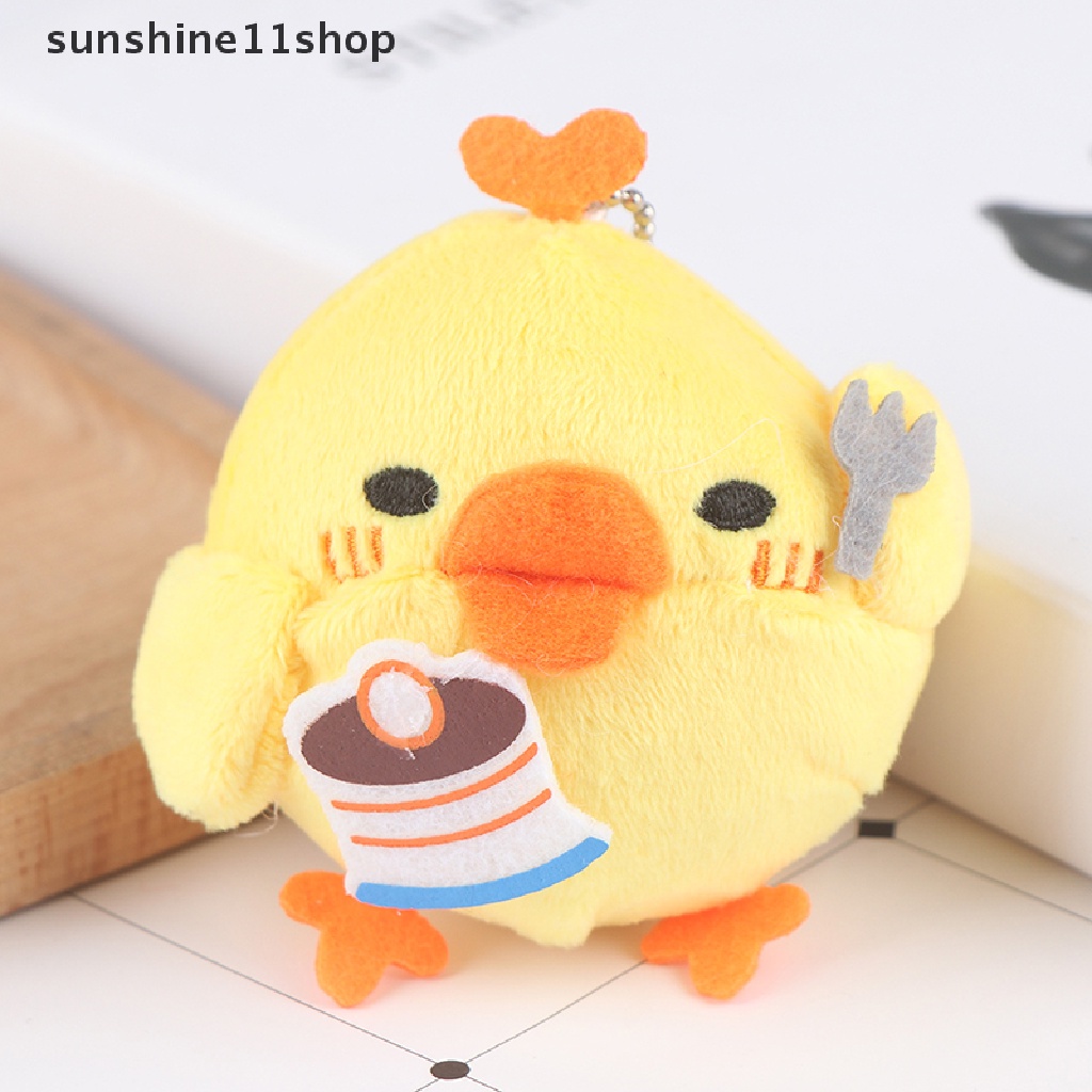 (SHO) 1pc Mainan Boneka Stuffed Plush Ayam Untuk Gantungan Kunci / Buket Bunga Pernikahan / Hadiah