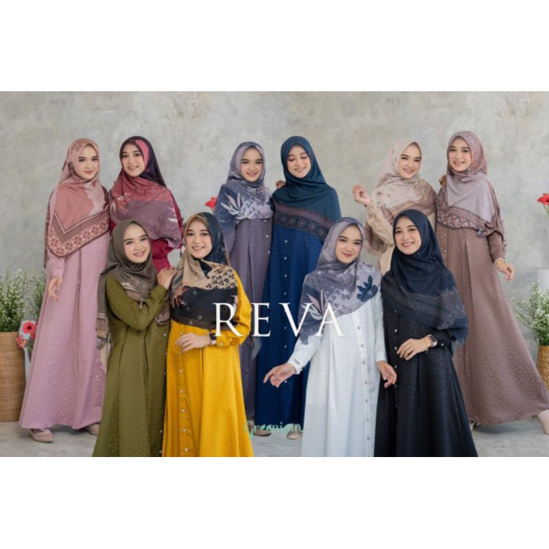REVA DRESS  BY GREENISM/REVA DRESS GREENISM/DRESS GREENISM/GAMIS GREENISM/GAMIS BUSUI