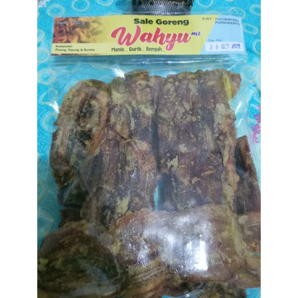 

Sale Pisang Goreng Wahyu Purwokerto Banyumas Berat Bersih 350gr