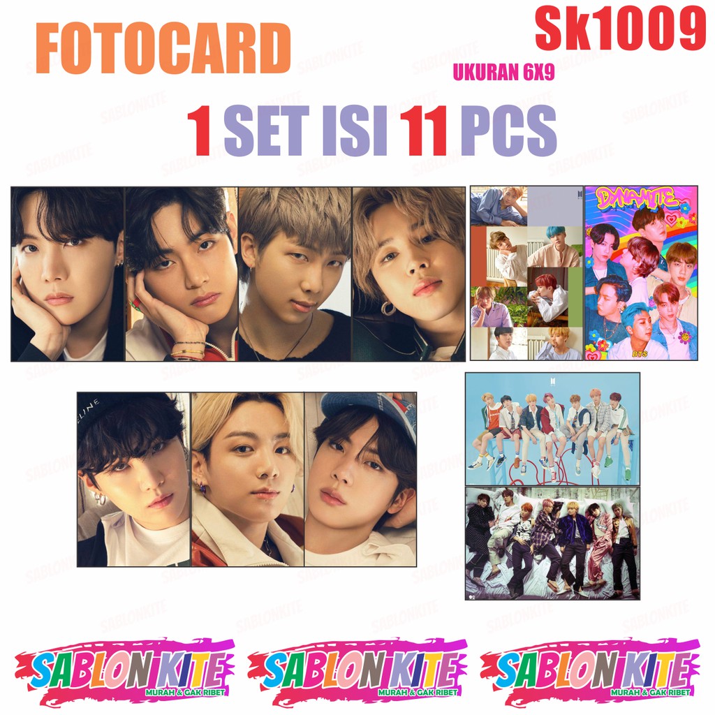 MURAH!!! FOTOCARD PHOTOCARD KPOP SK1009 JK JM JIN SG JH RM V