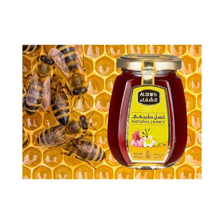 ALSHIFA Natural Honey 250gr dan 125gr - Madu Asli - HARAP SERTAKAN PACKING TAMBAHAN