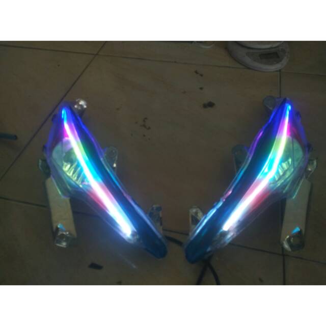 LAMPU ALIS RGB REMOT CUSTOM UNTUK BEAT ESP