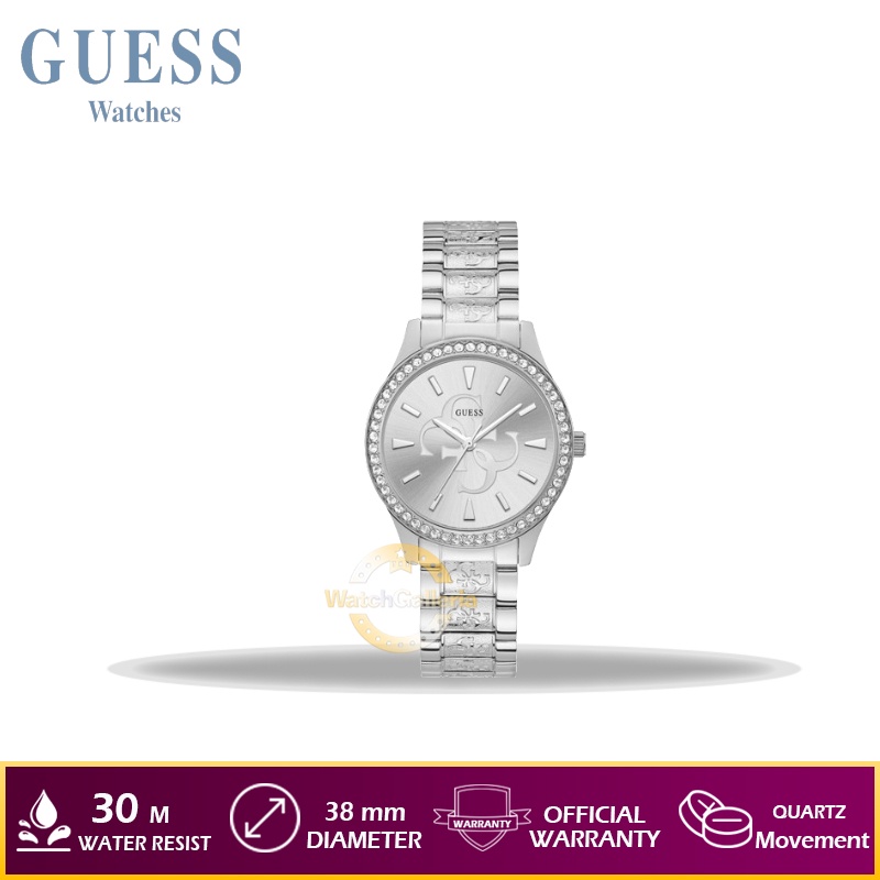 Jam Tangan Wanita GUESS W1280L1 - Silver Original