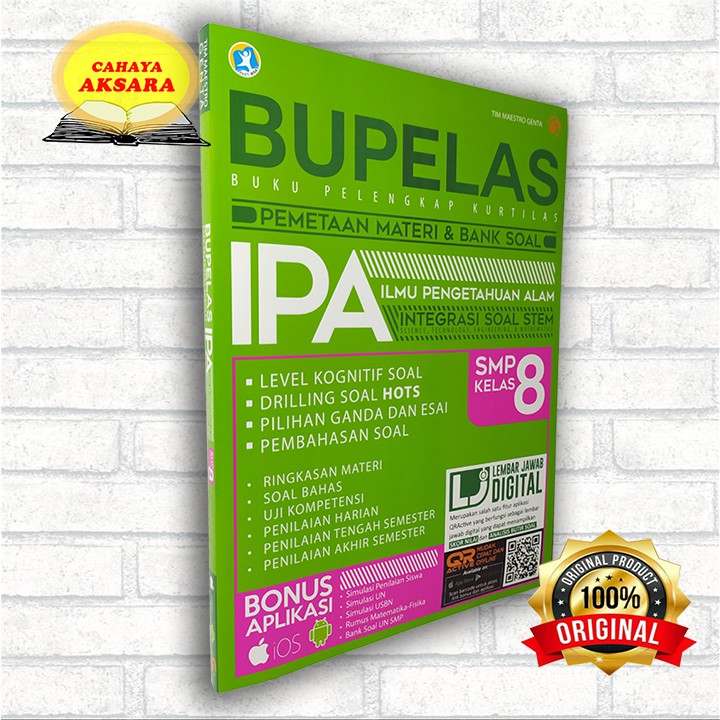 BUKU PELAJARAN SMP BUPELAS PEMETAAN MATERI & BANK SOAL IPA SMP KELAS 8