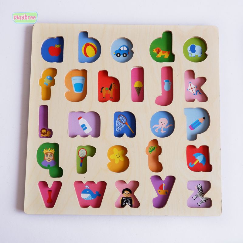 Puzzle Alfabet ABC Chunky Huruf Kecil Mainan Edukasi Belofty Toys