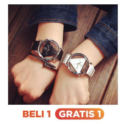 ✅Grosir Jam Senen - BUY 1 GET 1 - Jam Tangan Kulit SHSHD Model Korea