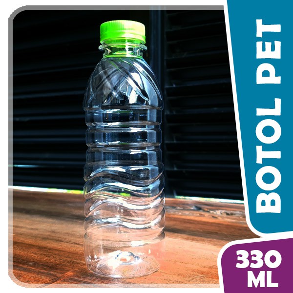 BOTOL PLASTIK 330 ml /  botol PET / botol minum plastik tebal bening terbaik