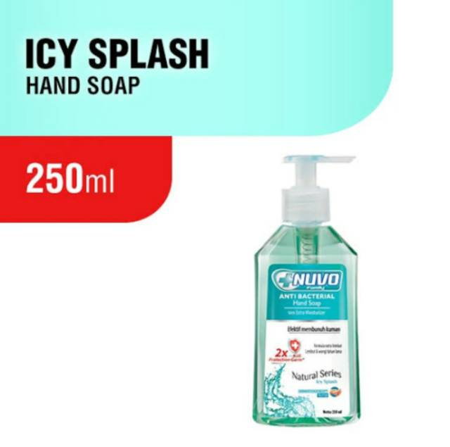 Nuvo Hand Soap / sabun cuci tangan Anti Bacterial 250ml Pouch &amp; Botol