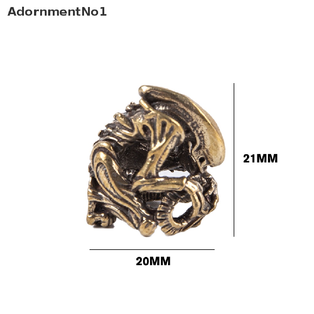 [AdornmentNo1] Brass Alien Figures Bead DIY Woven Lanyard Keychain Pendant Jewelry Accessories [new]