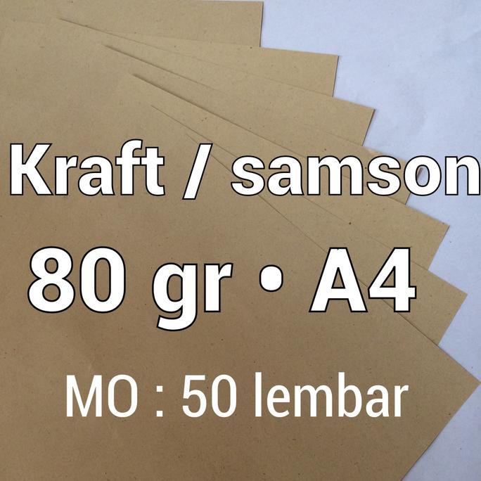 

KERTAS SAMSON | 80 GR | A4 | KRAFT | BROWN | PAPER KODE 958