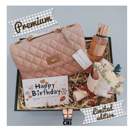 Paket Premium - Hadiah Kado Ulang Tahun Tas Wanita Branded CK Istri - Hampers Anniversary - Hampers 