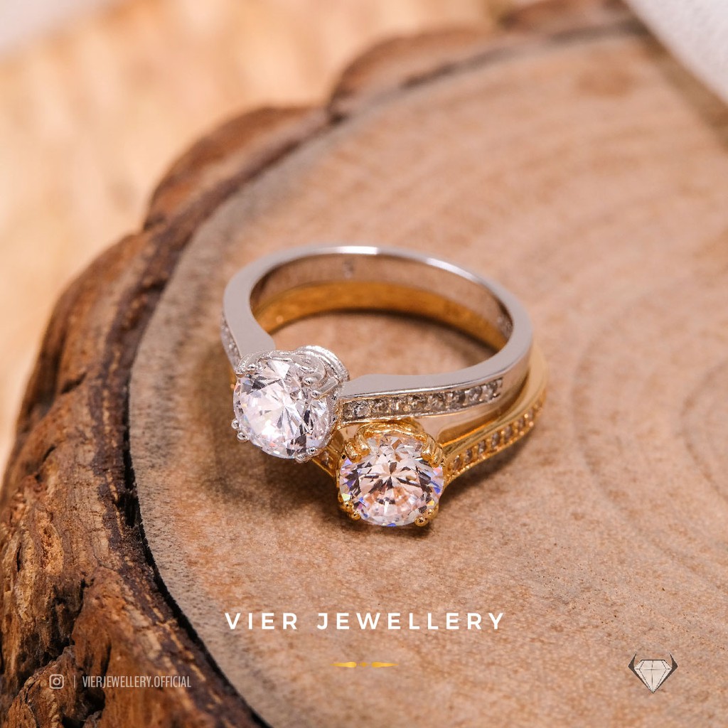 Vier Jewellery Wynn Edition Ring 3619 , cincin replika berlian crystal zirconia