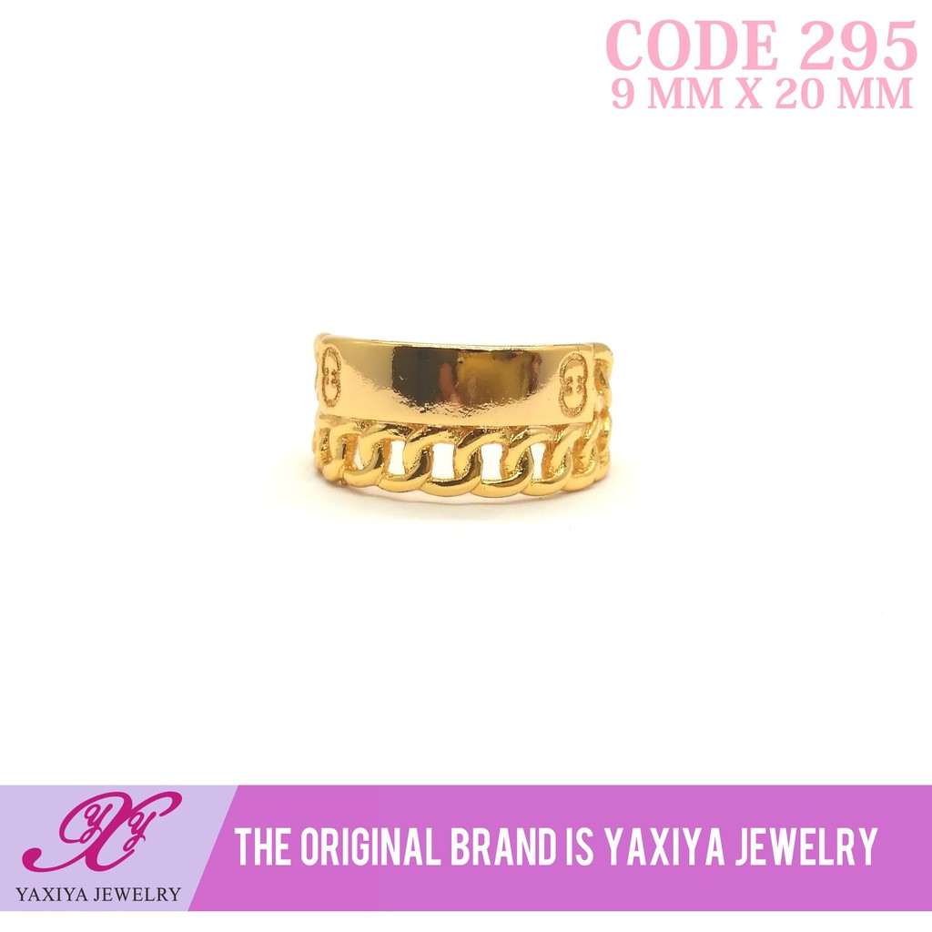 

Cincin permata Lapis emas Perhiasan imitasi Gold Yaxiya Jewelry 295