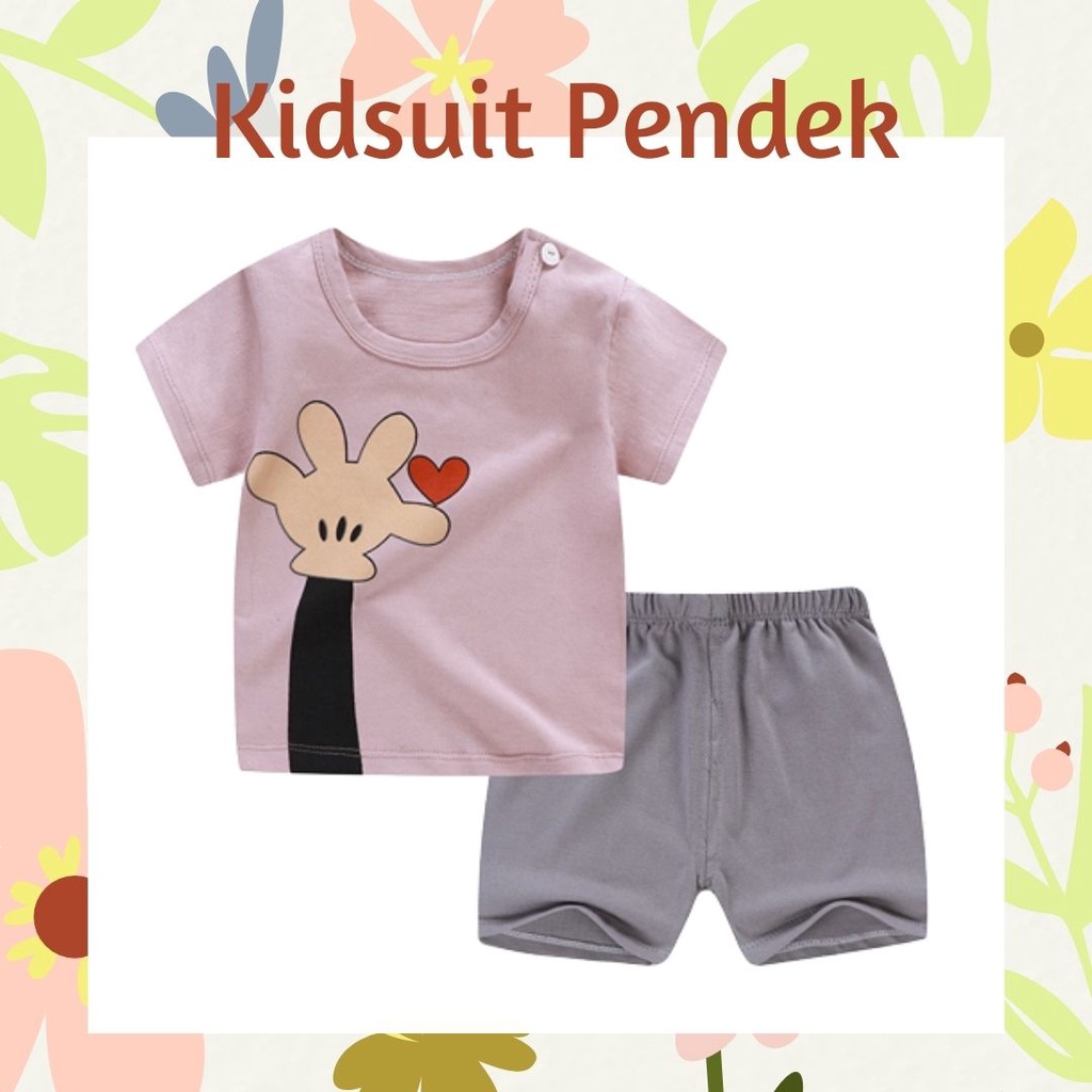 pz KIDS SUIT PENDEK Setelan Anak Bahan Kaos Lengan + Celana Berkualitas Import ebv cewek new1 PART2