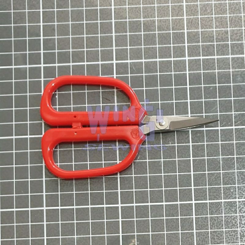 Gunting Bengkok Bordir Kain Kulit Bahan Tailor Garmen