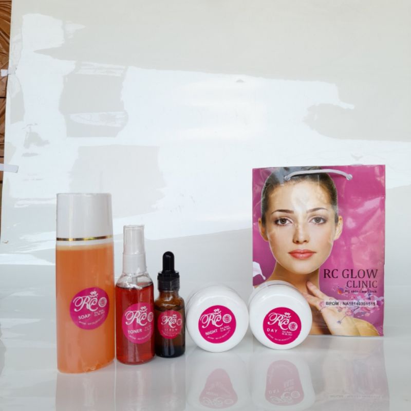 PAKET FLEK DAN JERAWAT SKINCARE ORIGINAL BPOM RC GLOW CLINIC 15G