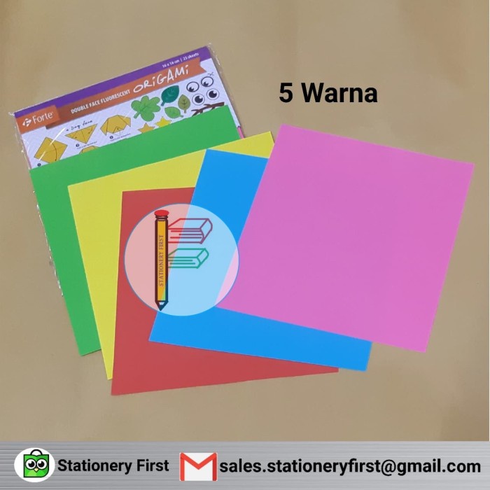 

Senikertas- Origami Kertas Lipat Forte 2 Sisi Double Side 20 X 20 Cm -Kertas-Seni.