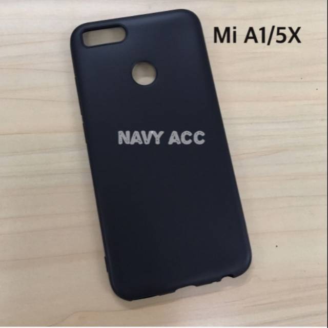 Case Xiaomi A1 - Softcase Silicon Black Doff Matte Redmi Mi5X