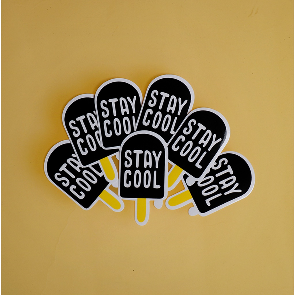 STIKER GRAFTAC - STAY COLL - STIKER AESTHETIC LAPTOP, AKSESORIS HP, ANTI AIR, MOTIF,HELM.
